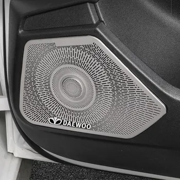 1tk 3D Auto Kleebis Alumiinium Embleemi Salongi Kõlarite Heli Embleemi Daewoo Matiz Nexia Lanos Kalos Gentra Nubira Espero Dama