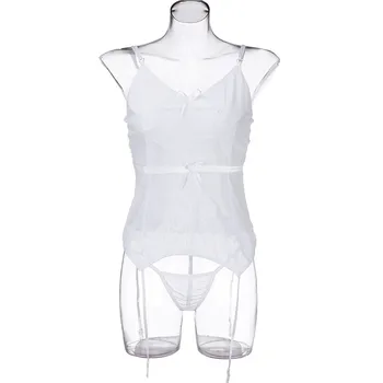 2021 Naiste Valge Seksikas Kombekas Aluspesu Mood Seksikas Sleepwear Pesu Kiusatus Aluspesu Nightdress Cosplay Kostüüm