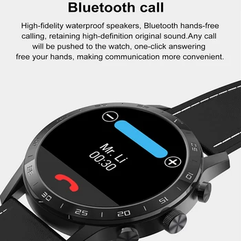 Vogue 454*454 HD Ekraan Smart Watch Mehed Bluetooth Kõne Juhtmeta Laadija Pöörlevad Nuppu IP68 Veekindel Muusika Mängima, EKG Smartwatch
