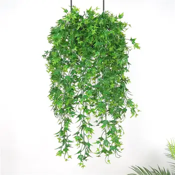 78cm Kunstlik Lehed Taimede Rohelised Taimed Rippuvad Lehed Viinapuu Plastikust Võltsitud Rohelus Pool Väljas Pulm Seina Kaunistused