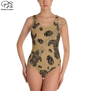 3DPrint Suvel Naiste riided Ujumistrikoo Uusim Kõrge kvaliteedi Beach Geomeetriline Stiil Bodysuits Bohemian Retro Floral Royal Court 2