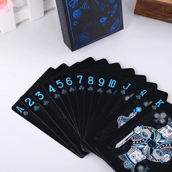 Cartoon PVC Magic Box-pakitud Plastikust mängukaardid Set Teki Poker Classic Magic Trikke Vahend Trikke Kaardi Mäng K4UC
