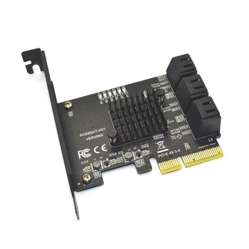 Trassi Kaart PCIe 4X 1X SATA Kaart 6 Sadama SATA3 6Gb.0 PCIE Kaart PCIe SATA Kontroller laienduskaardi 6 SATA Kaabel Chia Kaevandamine