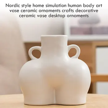 Põhjamaade Stiilis Kodu Simulatsiooni Inimese Keha Kunst Vaas Keraamiline Dekoratsioon Käsitöö-Dekoratsioon Keraamiline Vaas Töölaua Kaunistus