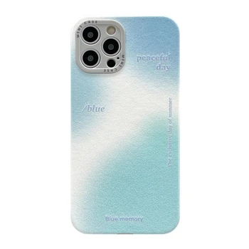 Ins Kunsti Retro Kalle Päikeseloojangut korea Telefoni Case For iPhone 12 11 Pro Max X Xs Max Xr 7 8 Puls SE 2020 Juhtudel Pehme nahast Kate