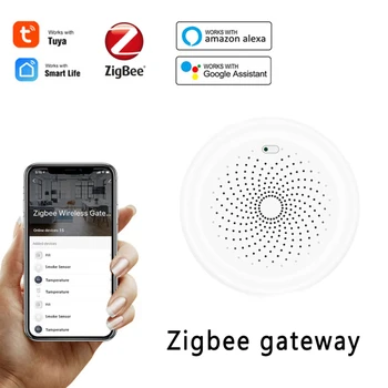 Tuya Zigbee Silla, Lüüsi Hub puldiga Zigbee Seadmed Läbi Aruka Elu APP Töötab Alexa WiFi+Bluetooth Gateway Hub