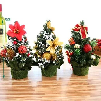 Mini jõulupuud Xmas Kaunistused Väike Mänd Turule Desktop Christmas Festival Kaunistused Uus