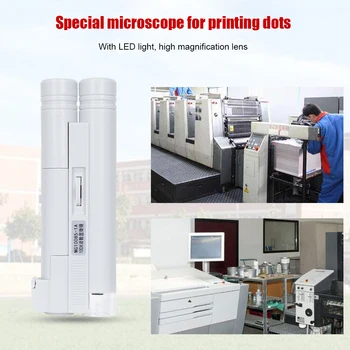 100X Mini-Mikroskoop LED Valgus Kaasaskantavate käeshoitavate Luup Mikroskoobid Kokkupandav Topelt-Toru Suurendusklaasi Luup Skaalaga