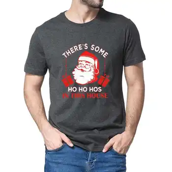Graafiline Santa Seal on Mõned Ho Hos See Maja jõulukingiks Meeste Naljakas Mood Top Tee Kingitus Top