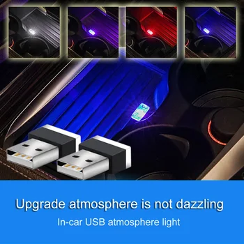 Uus auto LED Light USB Atmosfääri Valguse Hyundai solaris aktsent i30 ix35 i20 elantra santa fe tucson getz