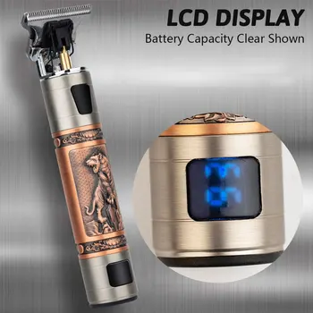 2021 UUS Elektriline LCD Juuksed Clipper USB Laetav Juuste Lõikamise Masin, 0mm Barber Pardel Beard Trimmer Meestele