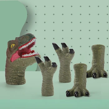 T5EC 5 Tk/Set Dinosaurus Loomade Sõrme Nukk Laste Varajase Hariduse Puzzle Lõbus Mänguasi