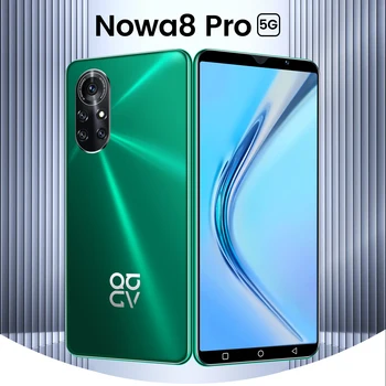 Hot Müüa Globaalne Versioon Nova8 Pro 6.0 Tolline Nutitelefoni täisekraan 6800mAh 8+256G 16+32MP Face ID Dual SIM 5G Android Mobiiltelefoni