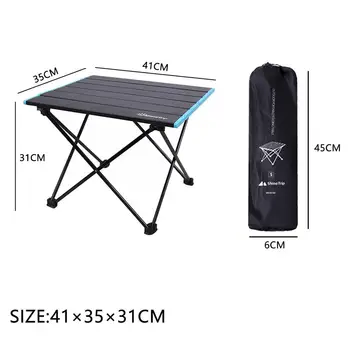 2021 Kuum Portable Folding Tabel Väljas Telkimine Kerge Alumiiniumist Mini Pikniku Laud