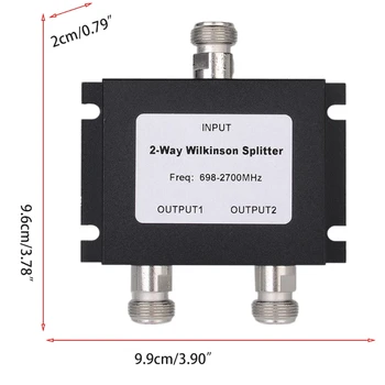 2-Tee N Power Splitter Microstrip 698-2700MHZ N Naiste Võimu Jagaja Signaali Korduva/Repeater/Walkie Talkie M17E