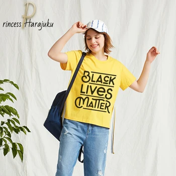 Must Elu Küsimus Prindi Uued Riided Fashion Harajuku Tshirt Meeste Ja Naiste Vabaaja T-särk 2020. aasta Suvel Kollane T-Särk Naiste Topid