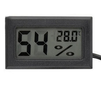 Mini Digitaalne LCD Termomeeter Hygrometer Temperatuur Siseruumides Mugav Temperatuuri Andur Niiskus Meetri Näidik Vahendite Kaabel,