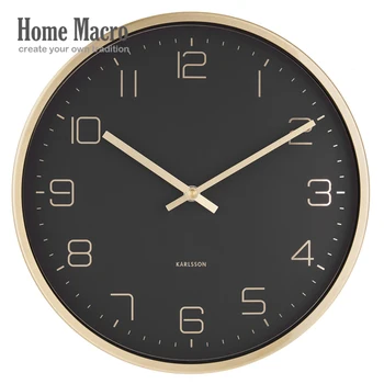 Minimalistlik Metallist Põhjamaade Kella Klassikaline Ring Digital Wall Clock Kaasaegne Disain Reloj De Viilutatud Seina Kellad Home Decor Eh50wc