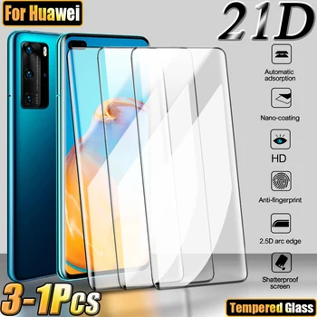 Karastatud Klaas Huawei P30 P20 P40 Pro Lite Plus Ekraan Kaitsja P Mate 20 30 40 Smart Z Y6 Täielikult Katta Mate30 21D 3tk Film