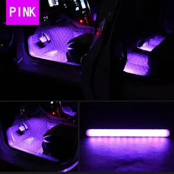 Kuum USB-sigaretisüütaja puldiga Auto Salongi Valgus Neoon Dekoratiivne LED Lamp, Auto Atmosfääri Kerge Jalaga Kerge