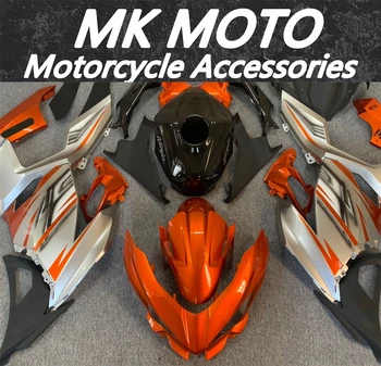 Mootorratta Fairings Komplekt Sobib Kawasaki Ninja 400 2018 2019 2020 2021Bodywork Seatud Kõrge Kvaliteediga ABS Süsti Oranž Hõbe