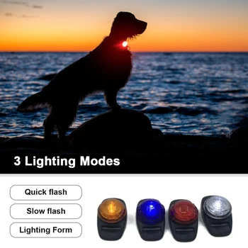Lemmiklooma koera LED Ohutuse Vilkuv valgus, veekindel anti-kaotada LED koer krae väike suur koer, kass, koer tarvikud, 3 modes kerge