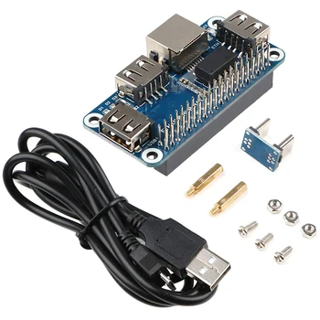 Näiteks Vaarika Pi 4 Expansion Board Ethernet/USB-Hub MÜTS 5V, 1 RJ45 10/100M Ethernet Port ja 3 USB Porti