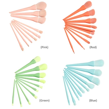 10tk Candy Värvi Meik Pintslid Tööriista Komplekt Kosmeetika Pulber Eye Shadow Sihtasutus, Põsepuna Segamine Ilu moodustavad Pintsel