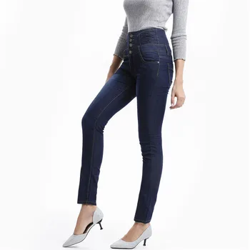 Skinny Püksid Naiste Kevad Alt Kõrge Vöökoht Teksad, Vabaaja Denim Püksid Pikad Püksid Daamid Pliiats Püksid
