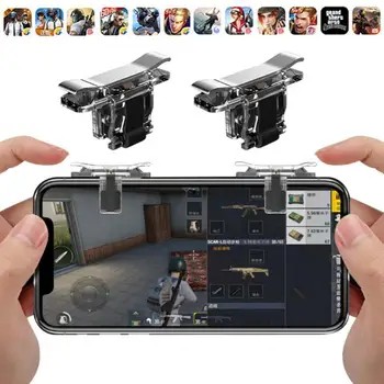 1 Paar Mängu Käivitab Gamepad Mobiiltelefoni Mängu Tulekahju Nuppu Smart Telefon Metallist Mängu Käivitada L1 R1 Shooter PUBG Mäng Tulekahju