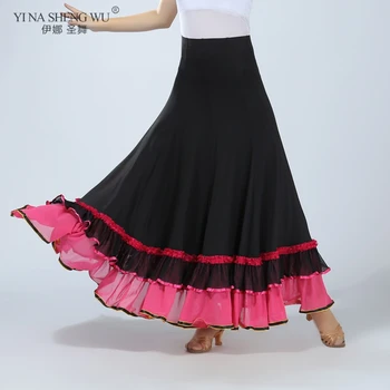 Uus Bellydancing Tava Suur Kiik Seelikud Täiskasvanud Mustlane Kõhutants Kostüümid Oriental Seelik Hispaania Flamenco Seelik
