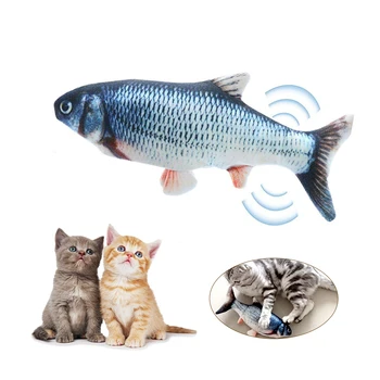 Laadimine USB Simulatsiooni Kala Kassi Mänguasi Naljakas Interaktiivne Lemmikloomad Kassid Catnip Mänguasjad Cat Ideaalne Hammustamine Närimine Lööd