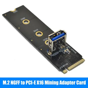 NGFF M. 2 USB3.0 Konverteri Adapter Graafika kaardi Extender Kaardi M. 2 NGFF PCI-E X16 Pesa Üleandmise Kaart Kaevandamine m2 Ärkaja Kaart