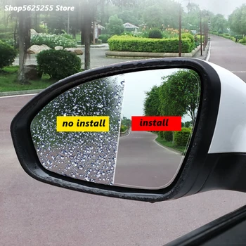 Auto Rearview Mirror Vihma-tõend Helkur Veekindel Anti-fog Film Chery Tiggo 8 8plus 2018 2019 2020 2021 Tarvikud