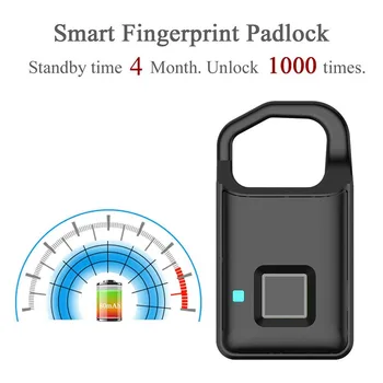 Sõrmejälje-Lukk, Veekindel Smart Biomeetriliste võtmeta lukustus Sõidu-Lock Security Lock Kooli Kappi, Jõusaal, Seljakott ZW07