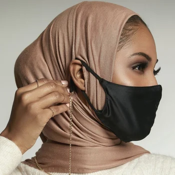 Valmisrõivaste Earhole Hijab Salli Naiste Veniv Puuvill Moslemi Headscarf Naissoost Juht, Wrapid Sallid Foulard Femme Musulman