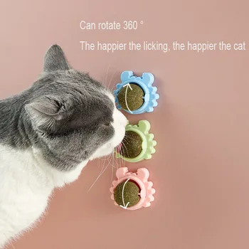 Uus Krabi Kass Mint Spin Palli Kassi mänguasjad Molaarne Puhastus Värske Hingeõhk Kass Mint Palli Tervise Candy Suupisted Õnnelik, Interaktiivne Kass Mänguasjad