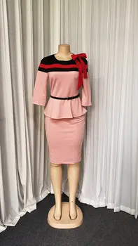 Vibu Õmblemine Kleit Uus Naiste Commuter Värviga 2021 Sügisel Pluss Suurus Kleidid Asukoht Office Lady Ameti Töö Pencil Dress ODM