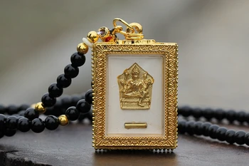 Vintage Kuldne Buddha Amulett Ripats Kaelakee Mood Bead Chain Tai Buddha Amuletid Ripatsid, Ehted Kaelakee AMU2001