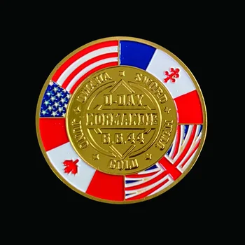 D-Päev 6.6.44 Kuldmünt Port Artificiel Normandie Maandumise Koguda W/ Akrüül Juhul