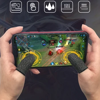 Professional Gaming Sõrme Cot 18-Pin Must Serv Vask Kiud Anti-Higi ja Mitte-Libisemine Konkurentsivõimeline Väljaanne 20Pcs