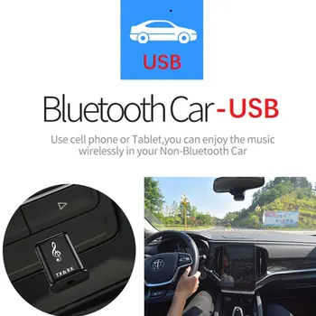 USB-Bluetooth-ühilduva 5.0 Audio-Saatja-Vastuvõtja 3,5 mm AUX Traadita Muusika Adapter TV PC Auto Kõlariga Peakomplekt