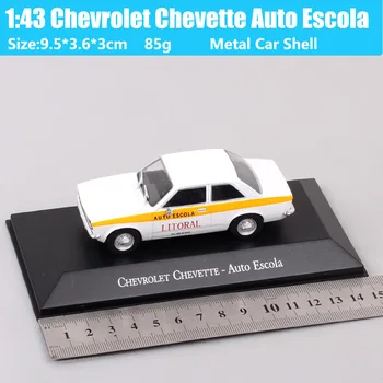 1:43 Mõõtkavas Klassikaline Vana Chevrolet Chevette Auto Escola Diecasts & Mänguasi Sõidukite Chevy Auto Mudelid, Akrüül-Box Kääbus Kogumine