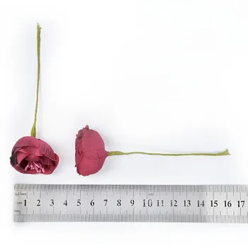 10bundle/palju Tehis-3cm Roosi Kimp Simulatsiooni Lill Silk Flower Diy Vanik Headdress Pulm Teenetemärgi Pruudi Lilled