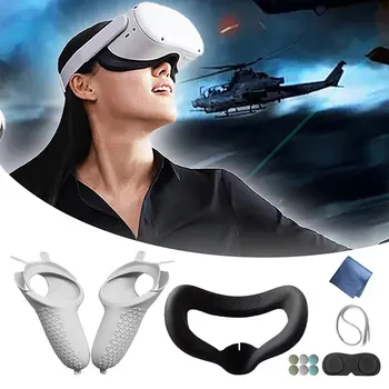 Virtuaalne Reaalsus Tarvikud Kate Komplekt Oculus Quest2 Silikoon Touch Töötleja Puhul Vait Strap Grip Käepide