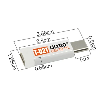 LILYGO® T-U2T USB TTL automaatne downloader CH340K