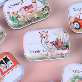 Värvikas Mini Tina Kasti Suletud Jar Pakkimine Kastidesse Candy Box Väike Kirjaalused Purki Ehted Mündi Kõrvarõngad Kõrvaklapid Kinke