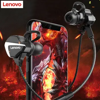 Lenovo H105 3,5 mm Originaal Juhtmega Kõrva Kana Söömine Mäng Peakomplekt Subwoofer Sõidetakse Mikrofon Peakomplekti älypuhelimia