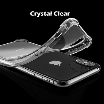Case For iPhone SE 2020 Crysta Soft Tagasi Juhul, Air-Bag põrutuskindel Aniti-Sügisel 360° Tilk Kaitse Sobivus корпус телефона