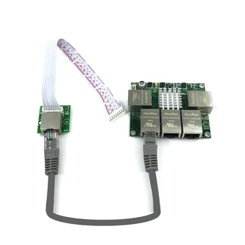 Industrial Ethernet Lüliti Moodul 5 Sadamate Unmanaged10/100/1000mbps PCBA juhatuse OEM Auto-sensing Sadamate PCBA juhatuse OEM Emaplaadi